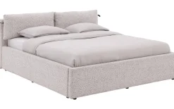 Bedframe Misty met verstelbaar hoofdeinde incl. lattenbodems + opbergruimte