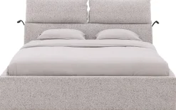 Bedframe Misty met verstelbaar hoofdeinde incl. lattenbodems + opbergruimte