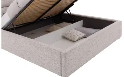 Bedframe Misty met verstelbaar hoofdeinde incl. lattenbodems + opbergruimte