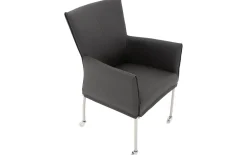 Esszimmerstuhl Funk - Edelstahl Beine