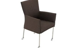 Esszimmerstuhl Funk - Edelstahl Beine